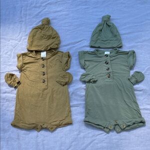 Lou Lou & Company NB romper baby boy bundle